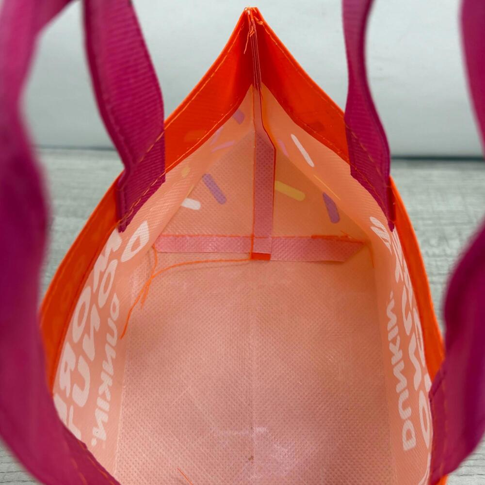 Dunkin Donuts Orange Donuts Mini Tote Bag - My Goal is More Donuts - Picture 8 of 16